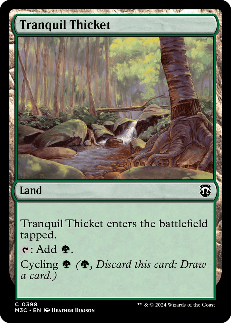 Tranquil Thicket (Ripple Foil) [Modern Horizons 3 Commander] | Spectrum Games