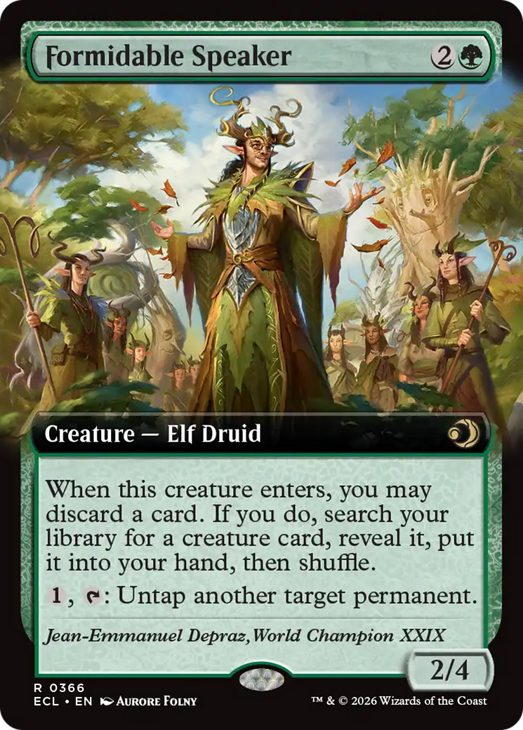 Formidable Speaker (Extended Art) [Lorwyn Eclipsed] | Spectrum Games