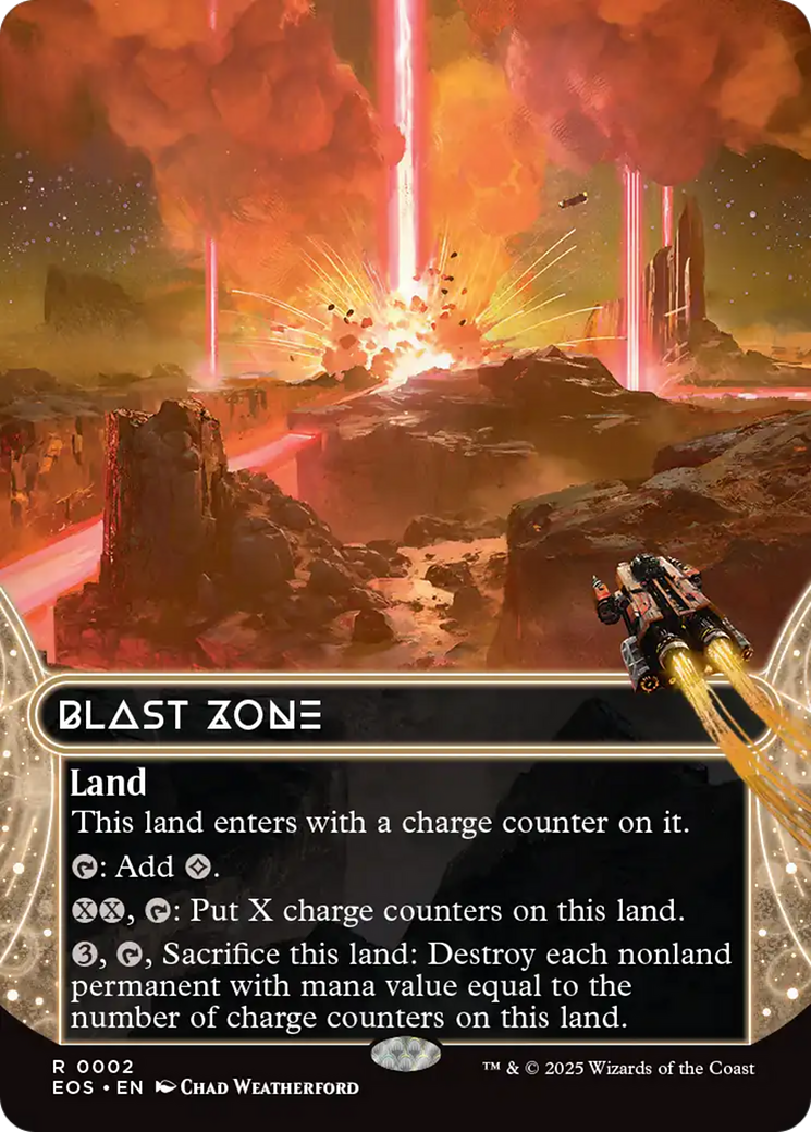 Blast Zone (0002) (Borderless) [Edge of Eternities: Stellar Sights] | Spectrum Games