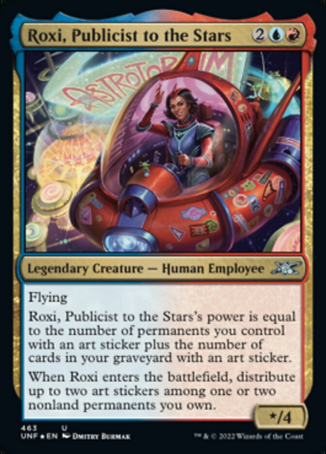 Roxi, Publicist to the Stars (Galaxy Foil) [Unfinity] | Spectrum Games