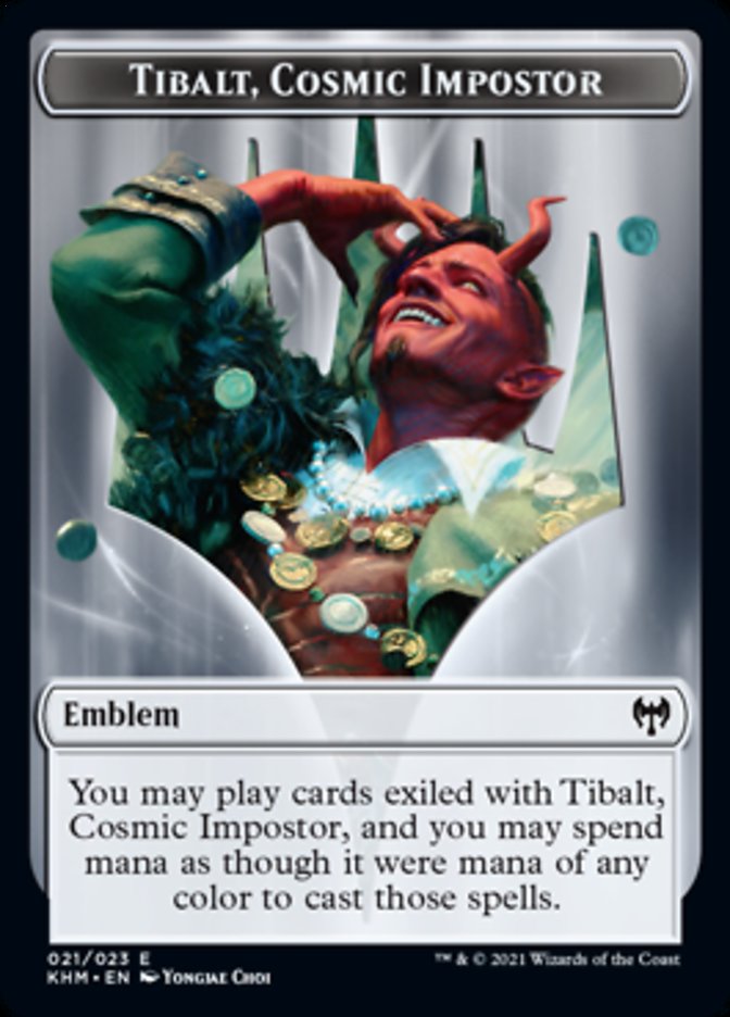Tibalt, Cosmic Impostor Emblem [Kaldheim Tokens] | Spectrum Games