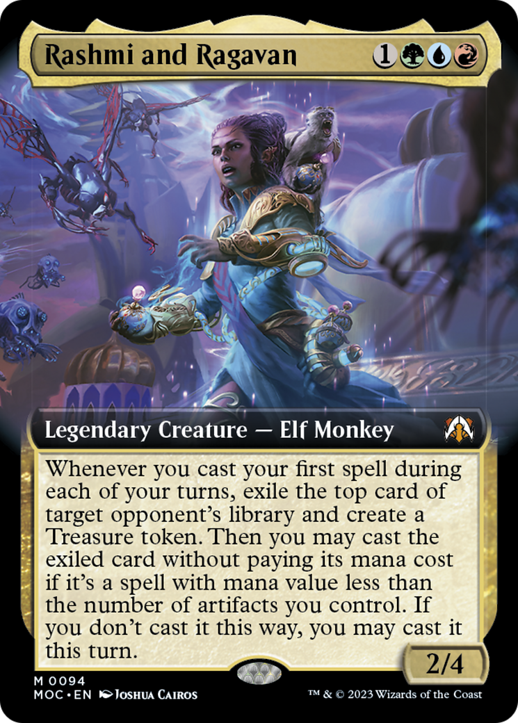 Rashmi and Ragavan (Extended Art) [March of the Machine Commander] | Spectrum Games