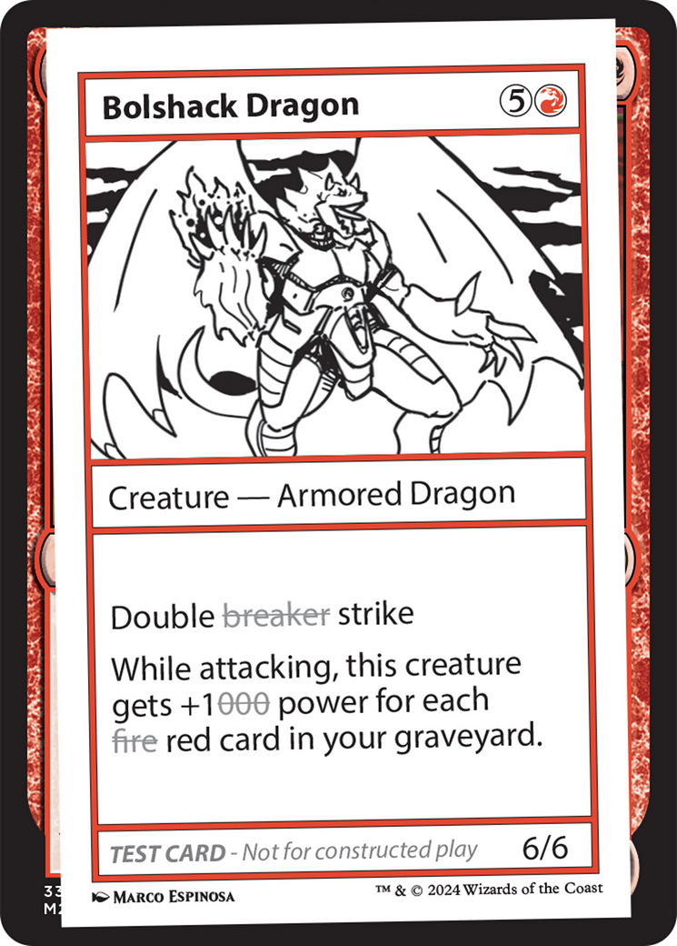 Bolshack Dragon [Mystery Booster 2 Playtest Cards] | Spectrum Games