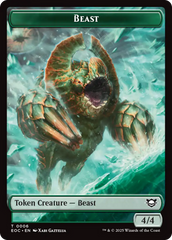 Beast (0006) // Elemental (0008) Double-Sided Token [Edge of Eternities Commander Tokens] | Spectrum Games