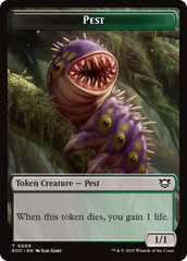 Beast (0006) // Pest Double-Sided Token [Edge of Eternities Commander Tokens] | Spectrum Games