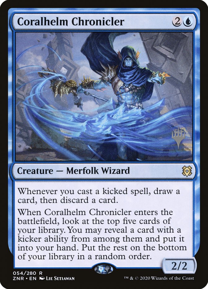 Coralhelm Chronicler (Promo Pack) [Zendikar Rising Promos] | Spectrum Games