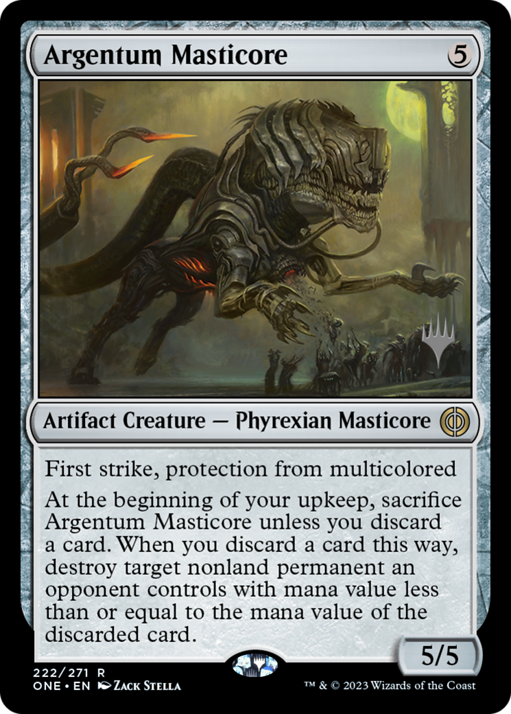Argentum Masticore (Promo Pack) [Phyrexia: All Will Be One Promos] | Spectrum Games