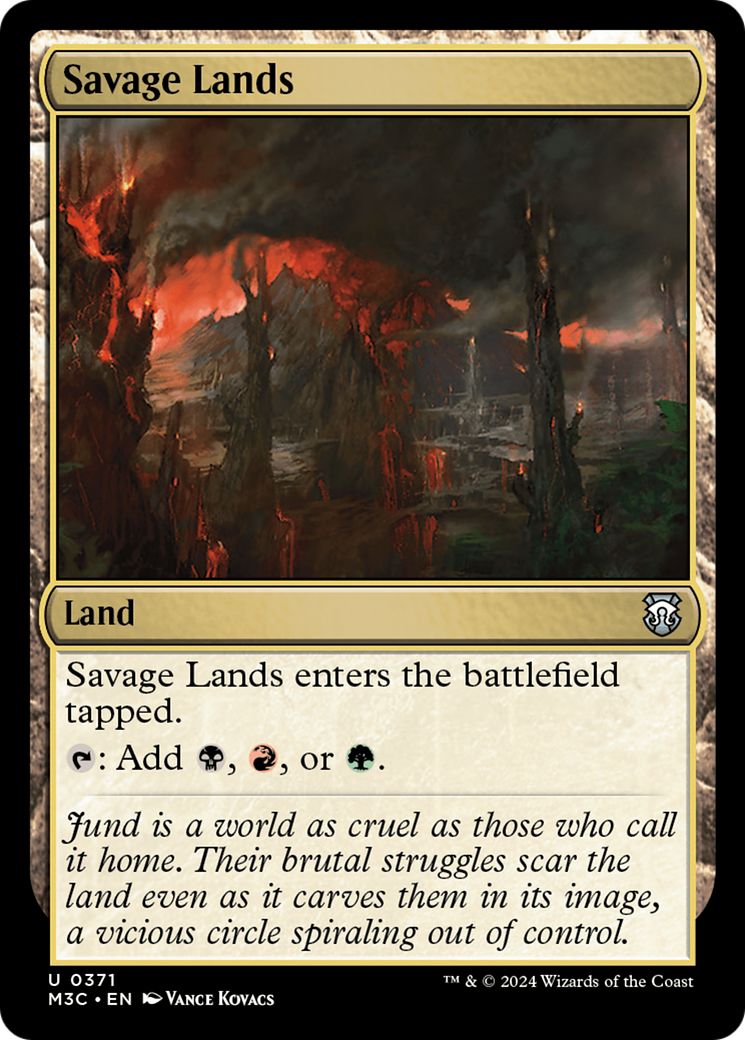 Savage Lands (Ripple Foil) [Modern Horizons 3 Commander] | Spectrum Games