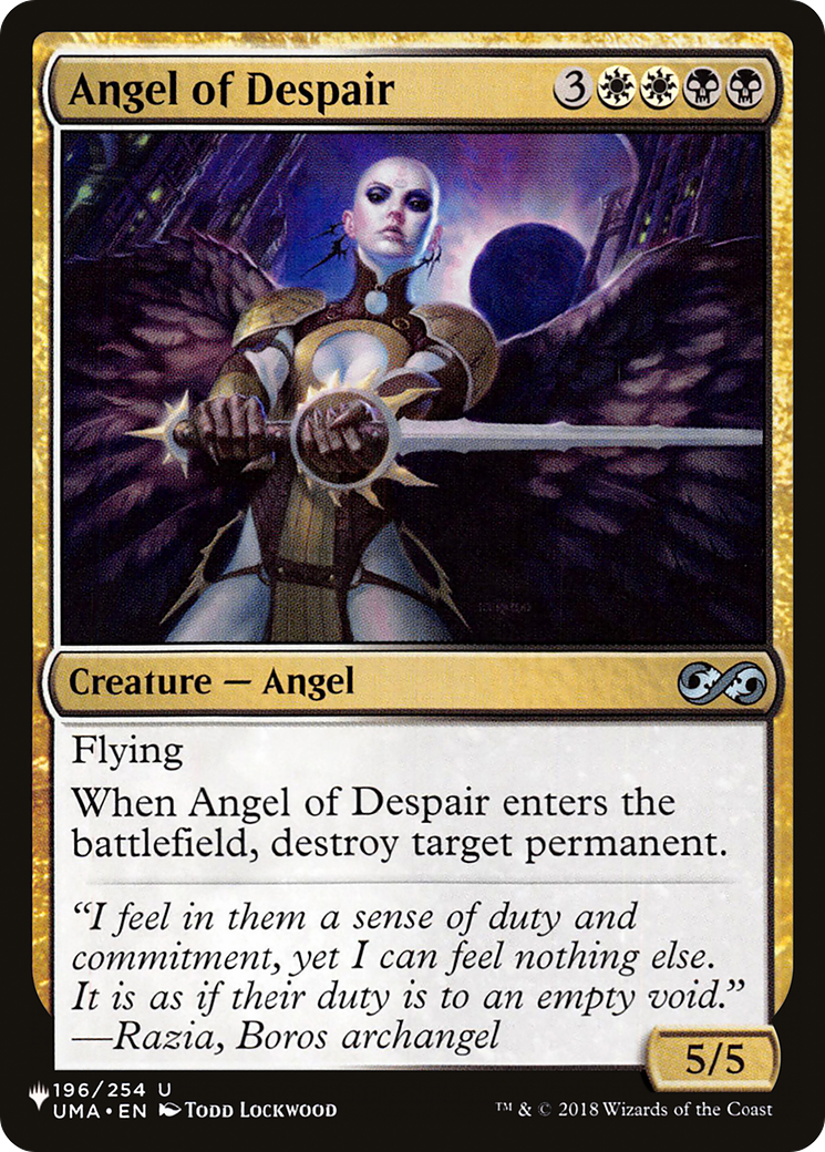 Angel of Despair [The List] | Spectrum Games