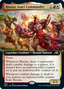 Risona, Asari Commander (Extended Art) [Kamigawa: Neon Dynasty] | Spectrum Games