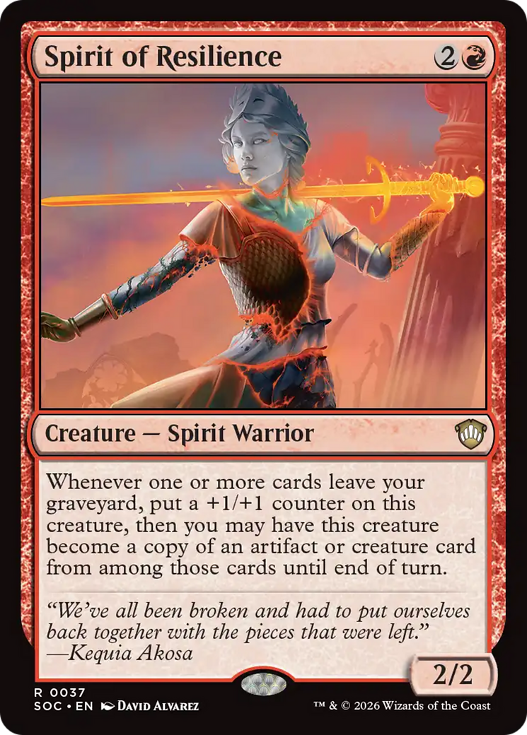 Spirit of Resilience [Secrets of Strixhaven Commander] | Spectrum Games