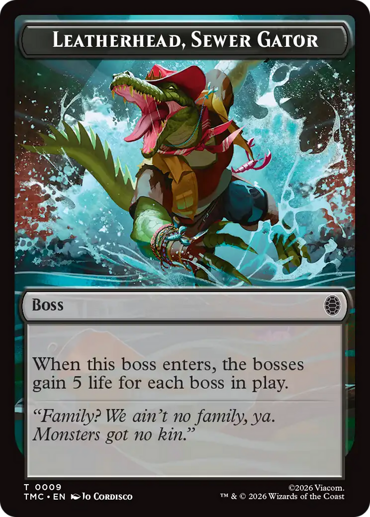 Leatherhead, Sewer Gator [Teenage Mutant Ninja Turtles Commander Tokens] | Spectrum Games