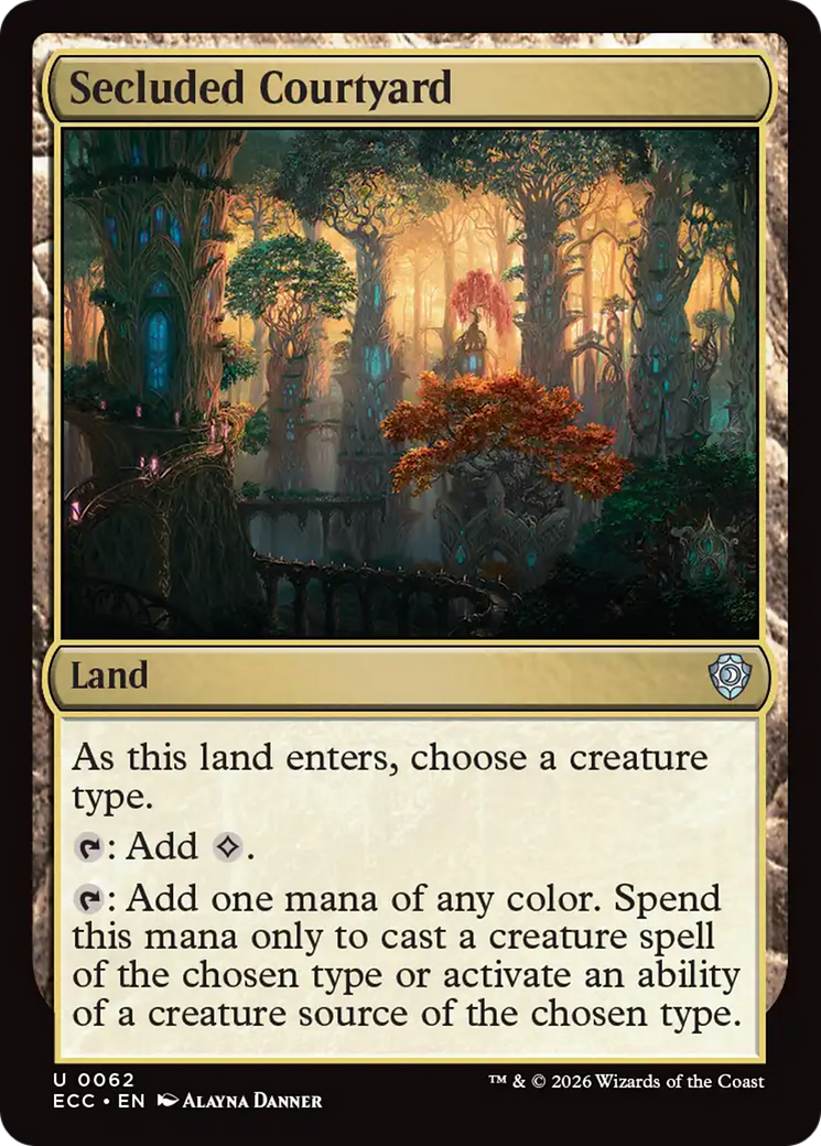 Secluded Courtyard [Lorwyn Eclipsed Commander] | Spectrum Games