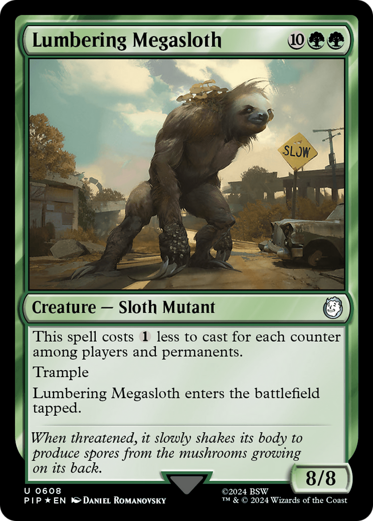 Lumbering Megasloth (Surge Foil) [Fallout] | Spectrum Games