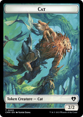 Treasure // Cat (0005) Double-Sided Token [Commander Masters Tokens] | Spectrum Games