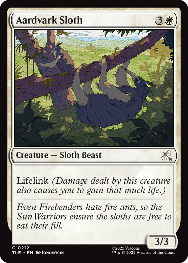 Aardvark Sloth [Avatar: The Last Airbender: Eternal-Legal] | Spectrum Games