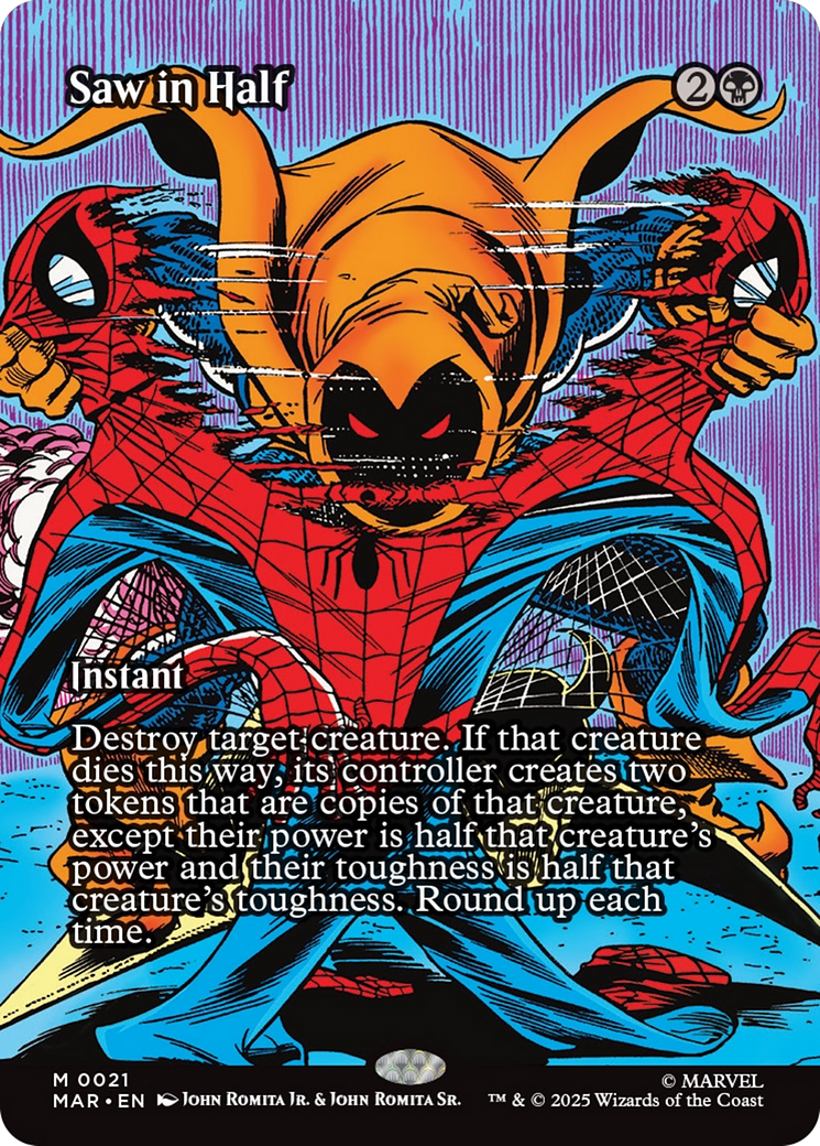 Saw in Half (Borderless) [Marvel's Spider-Man: Eternal-Legal] | Spectrum Games