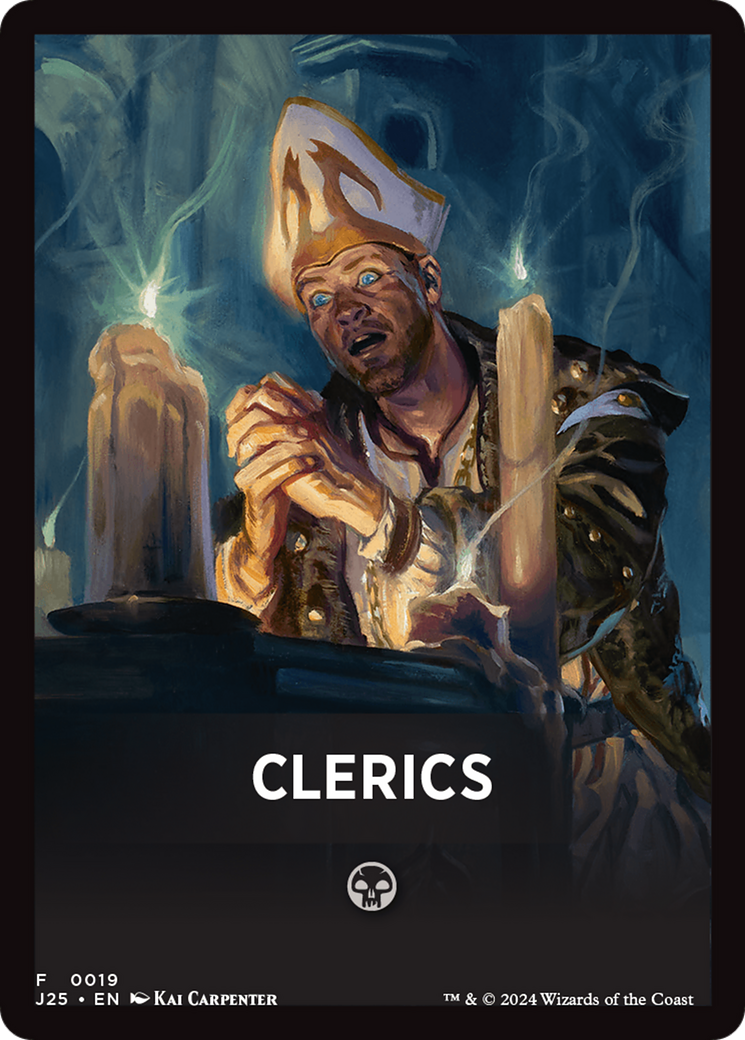 Clerics Theme Card [Foundations Jumpstart Front Cards] | Spectrum Games