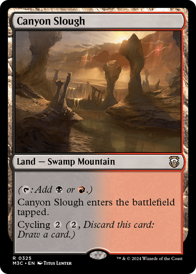 Canyon Slough (Ripple Foil) [Modern Horizons 3 Commander] | Spectrum Games