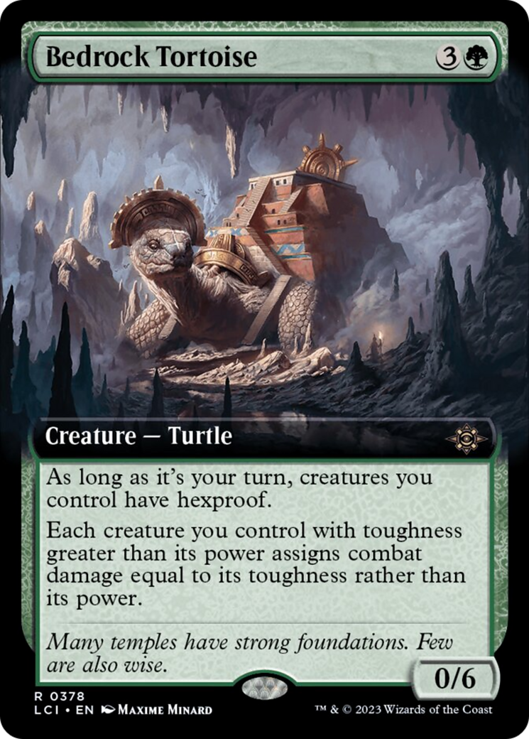 Bedrock Tortoise (Extended Art) [The Lost Caverns of Ixalan] | Spectrum Games