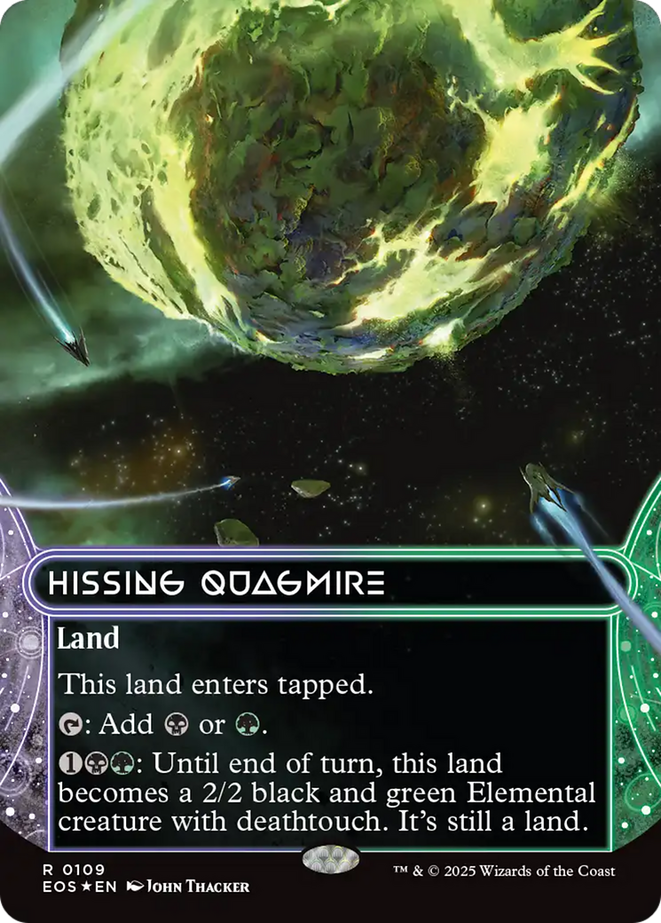 Hissing Quagmire (0109) (Borderless) (Galaxy Foil) [Edge of Eternities: Stellar Sights] | Spectrum Games