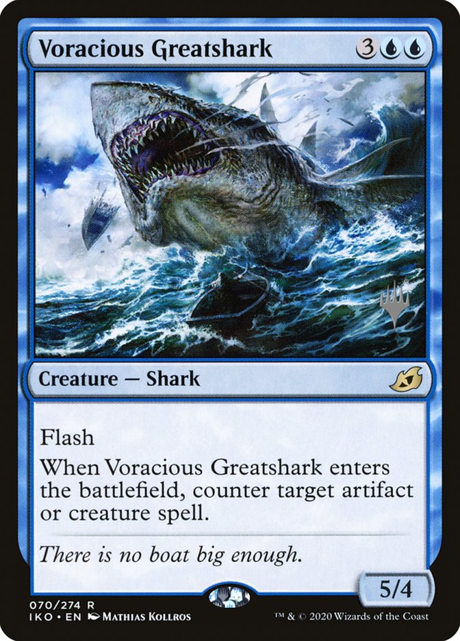 Voracious Greatshark (Promo Pack) [Ikoria: Lair of Behemoths Promos] | Spectrum Games