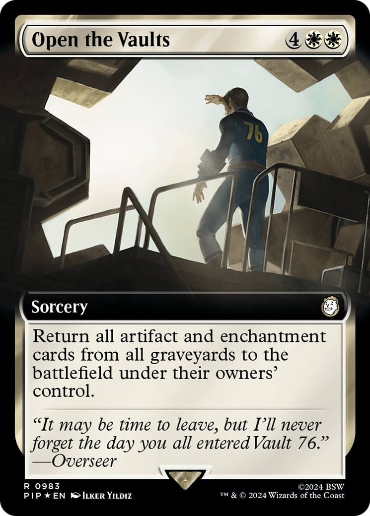 Open the Vaults (Extended Art) (Surge Foil) [Fallout] | Spectrum Games