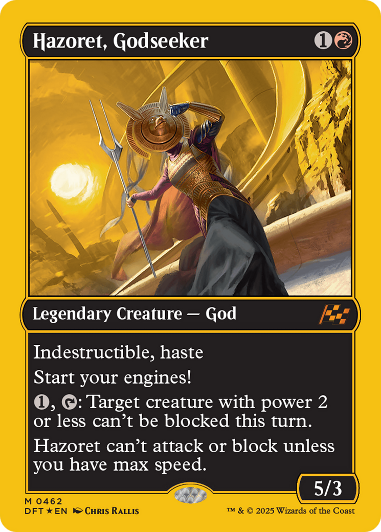 Hazoret, Godseeker (First-Place Foil) [Aetherdrift] | Spectrum Games