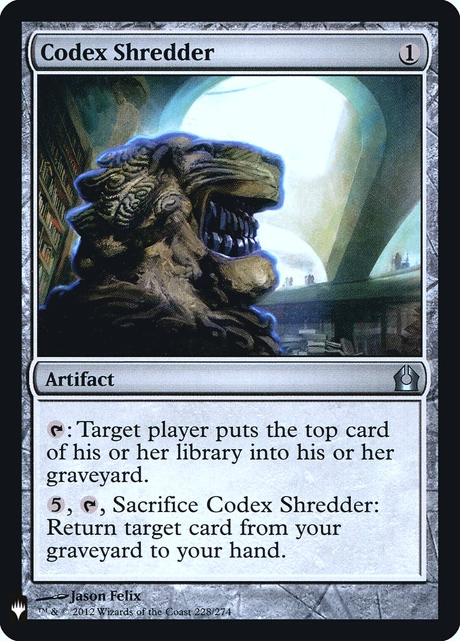 Codex Shredder [Mystery Booster] | Spectrum Games