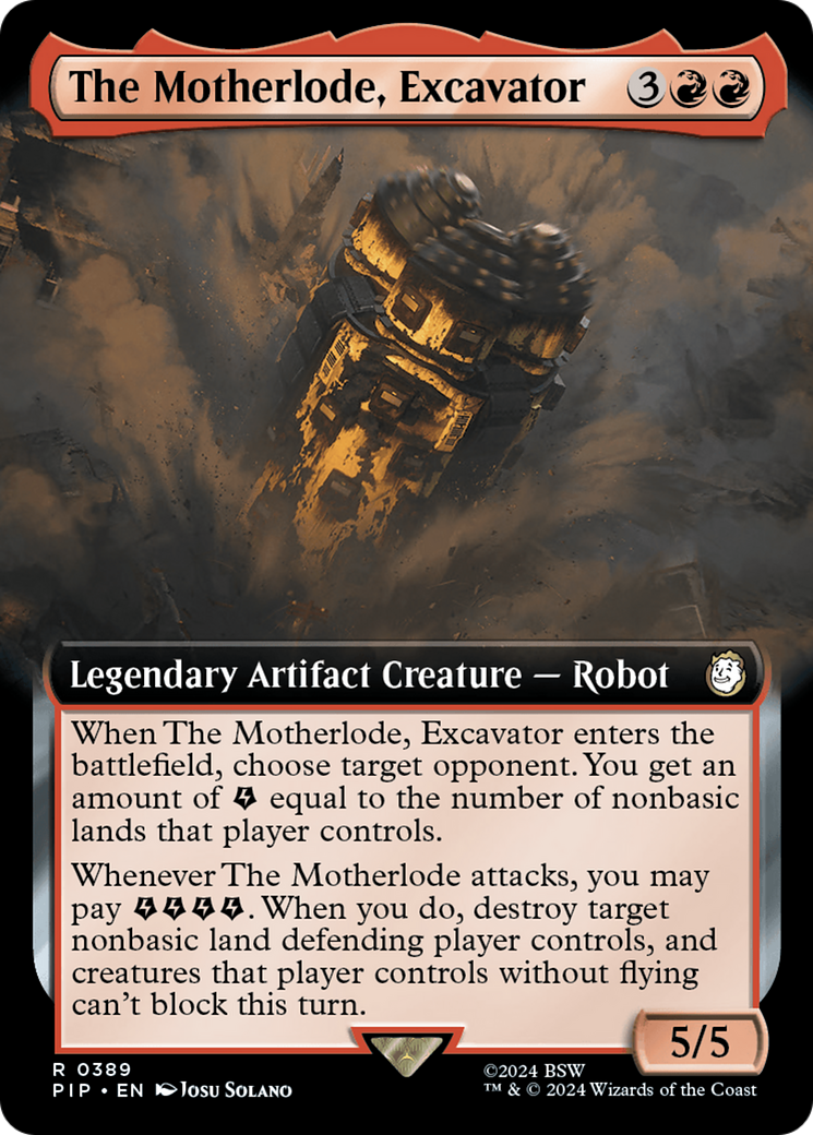 The Motherlode, Excavator (Extended Art) [Fallout] | Spectrum Games