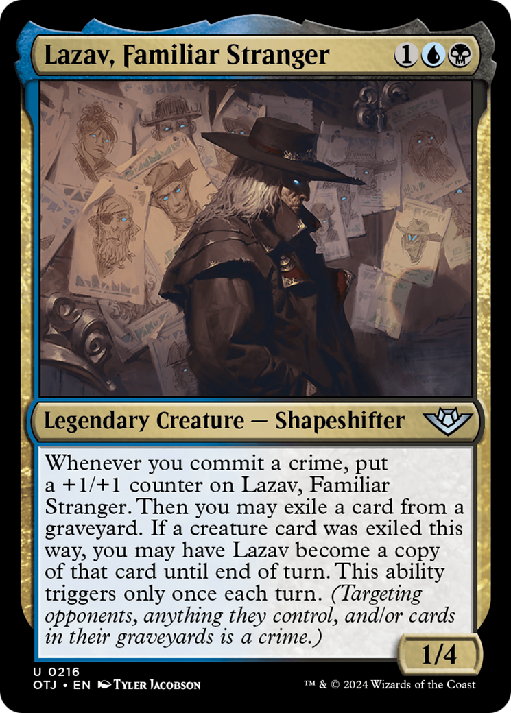 Lazav, Familiar Stranger [Outlaws of Thunder Junction] | Spectrum Games