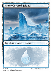 Snow-Covered Island (White Border) [Mystery Booster 2] | Spectrum Games