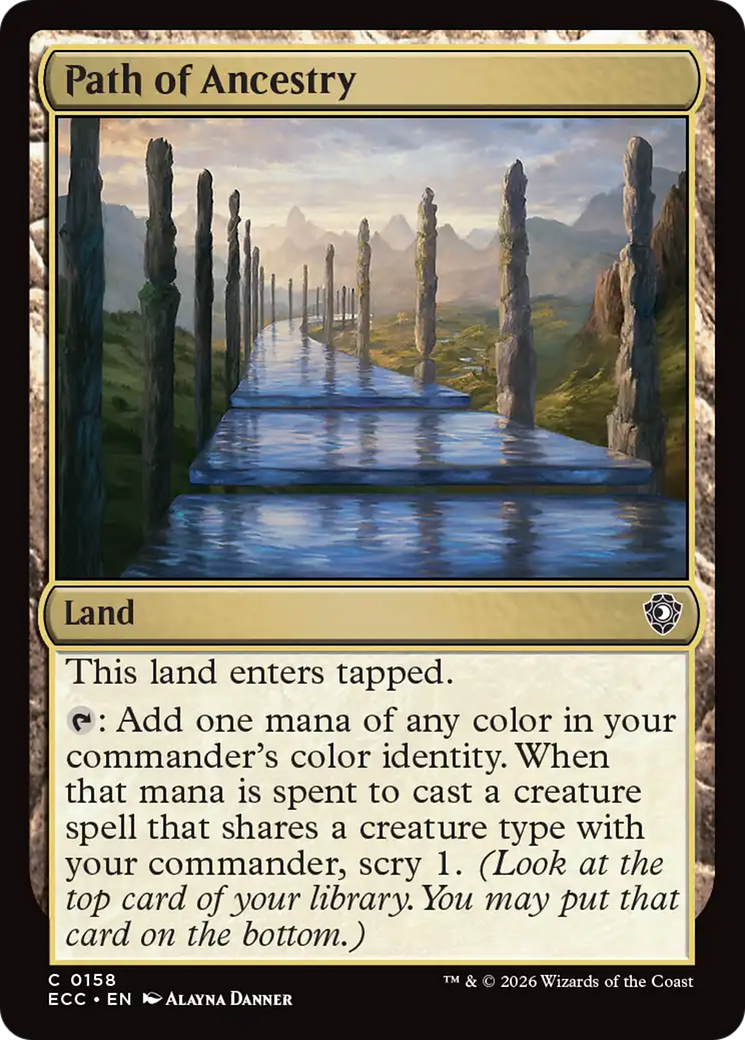 Path of Ancestry [Lorwyn Eclipsed Commander] | Spectrum Games