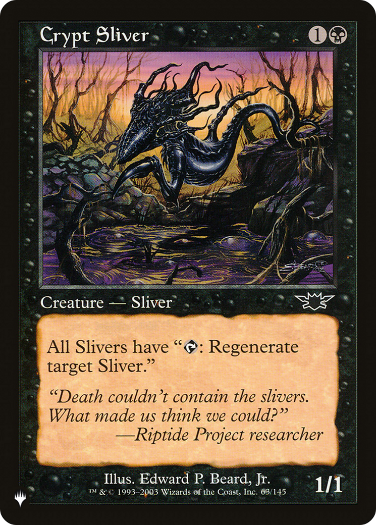 Crypt Sliver [The List Reprints] | Spectrum Games