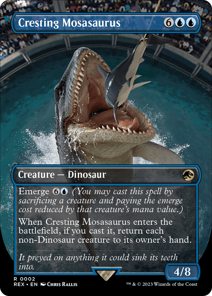 Cresting Mosasaurus (Borderless) [Jurassic World Collection] | Spectrum Games