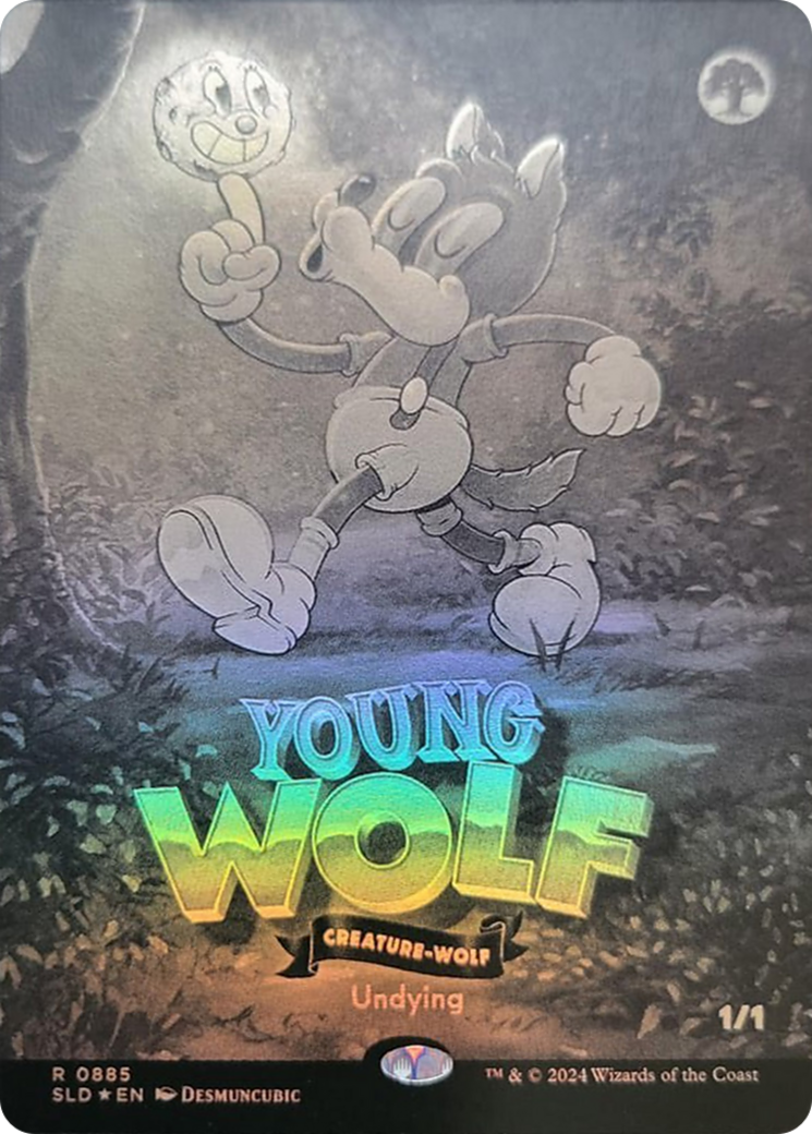 Young Wolf (Black & White Foil) [Secret Lair Drop Series] | Spectrum Games