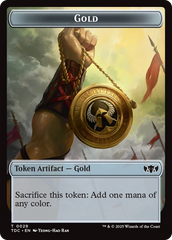 Elemental (0016) // Gold Double-Sided Token [Tarkir: Dragonstorm Commander Tokens] | Spectrum Games