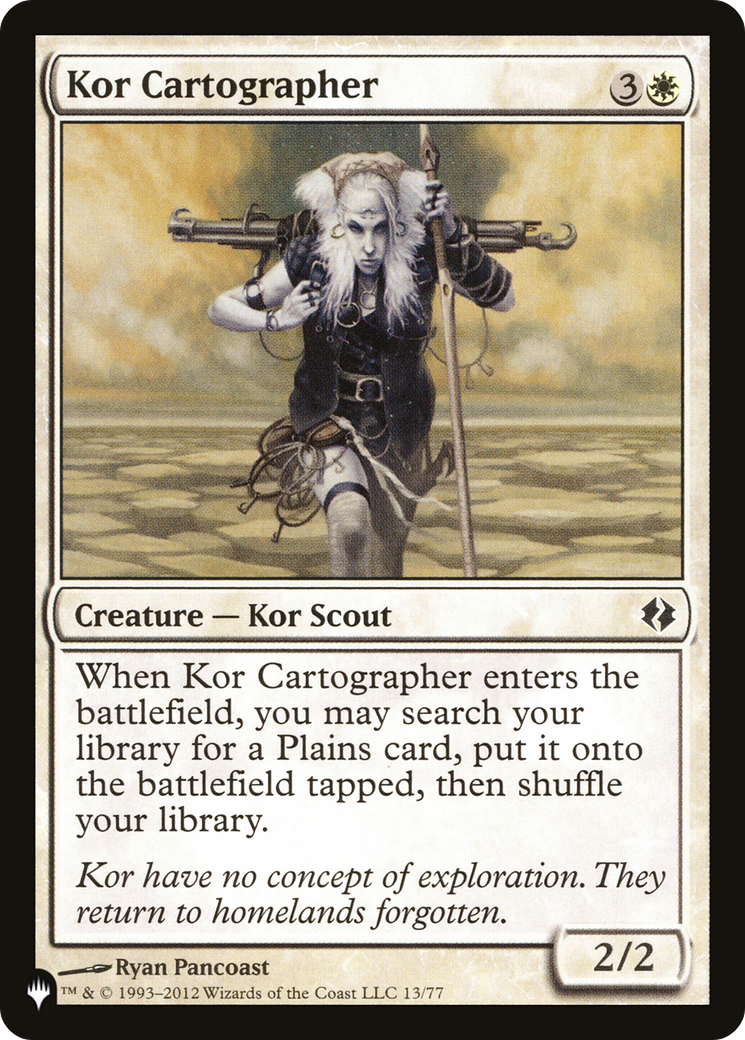 Kor Cartographer [The List Reprints] | Spectrum Games