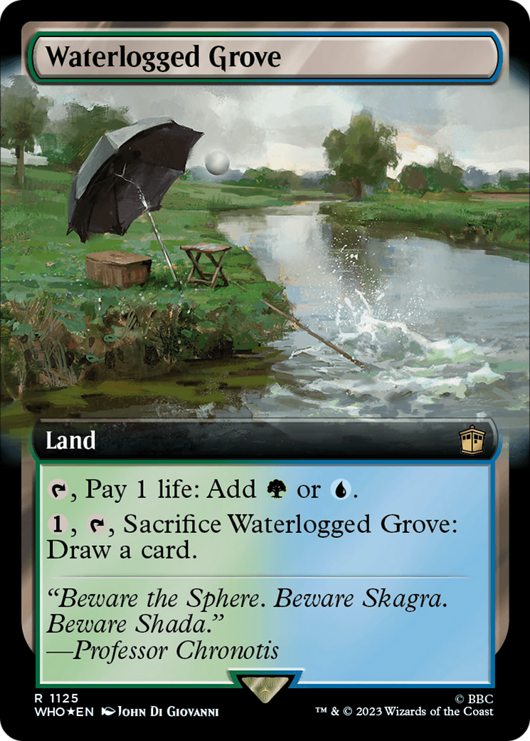 Waterlogged Grove (Extended Art) (Surge Foil) [Doctor Who] | Spectrum Games