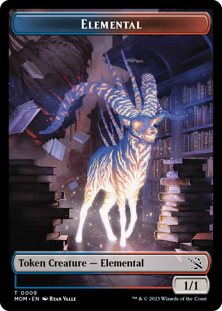 Elemental (9) // Vampire Double-Sided Token [March of the Machine Tokens] | Spectrum Games