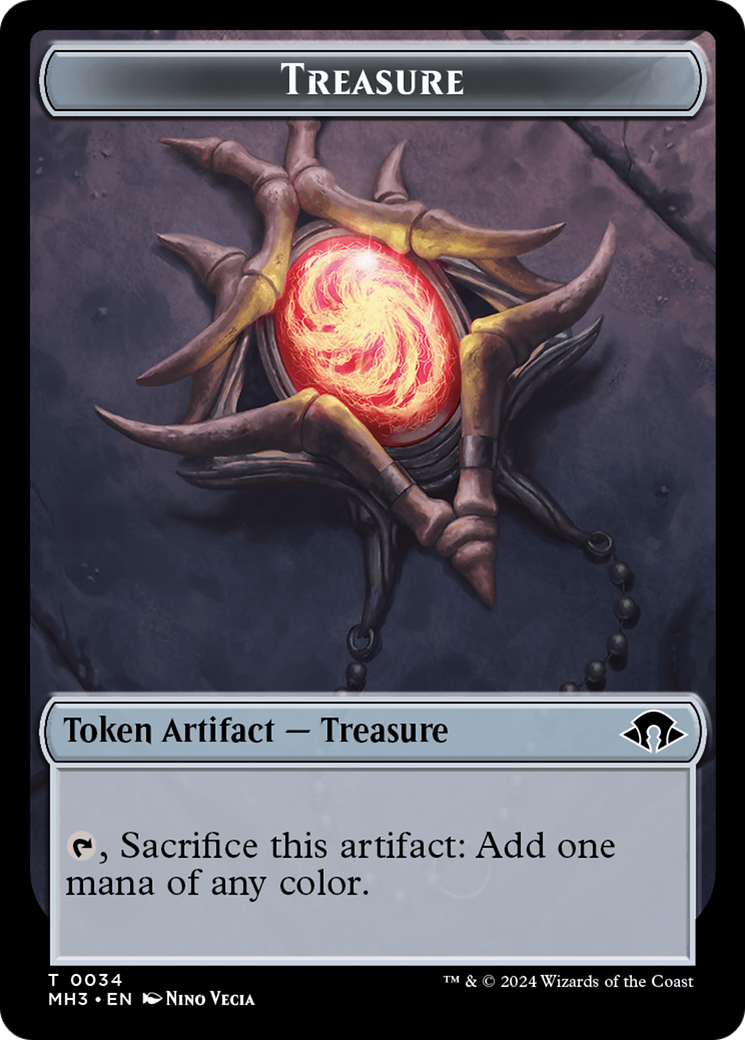 Phyrexian Germ // Treasure Double-Sided Token [Modern Horizons 3 Tokens] | Spectrum Games