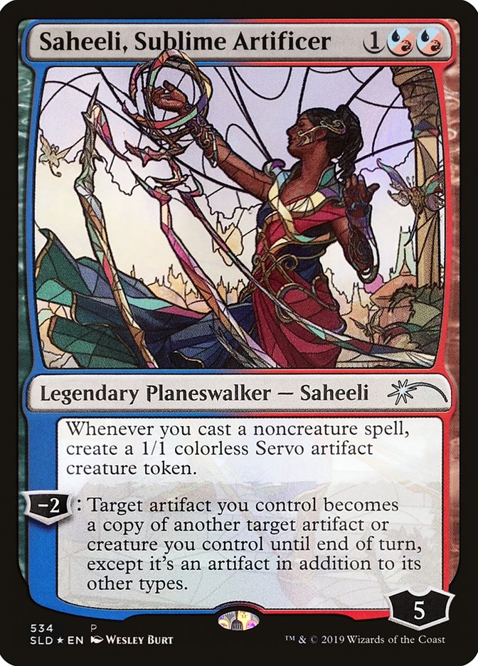 Saheeli, Sublime Artificer (Stained Glass) [Secret Lair Drop Promos] | Spectrum Games