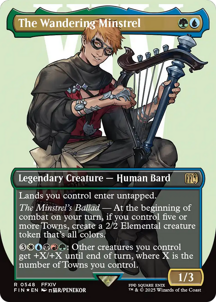 The Wandering Minstrel (Borderless) (Surge Foil) [FINAL FANTASY] | Spectrum Games