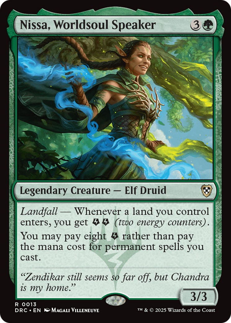 Nissa, Worldsoul Speaker [Aetherdrift Commander] | Spectrum Games