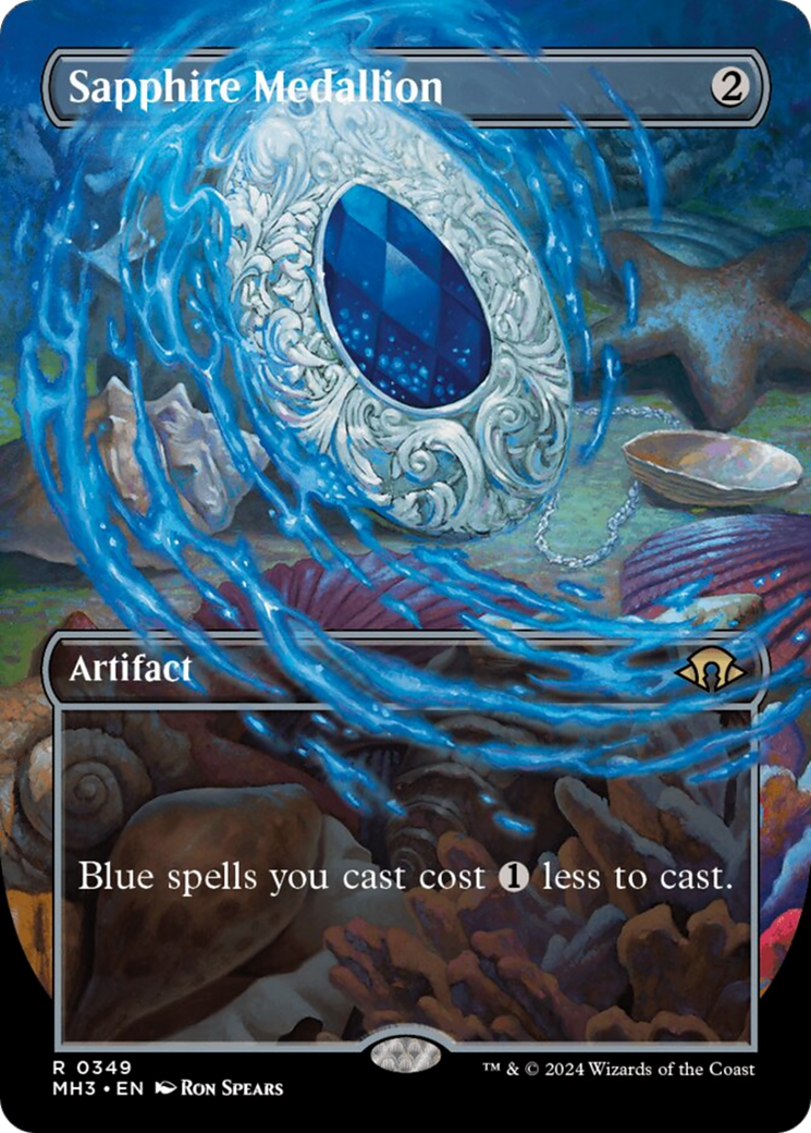 Sapphire Medallion (Borderless) [Modern Horizons 3] | Spectrum Games