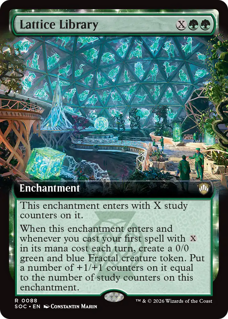 Lattice Library (Extended Art) [Secrets of Strixhaven Commander] | Spectrum Games