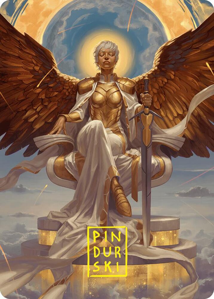 Herald of Eternal Dawn Art Card (27/54) (Gold-Stamped Signature) [Foundations] | Spectrum Games