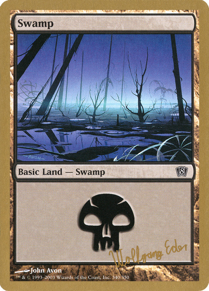 Swamp (we340) (Wolfgang Eder) [World Championship Decks 2003] | Spectrum Games