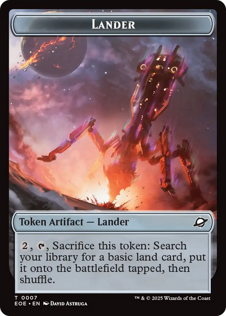Robot // Lander (0007) Double-Sided Token [Edge of Eternities Tokens] | Spectrum Games