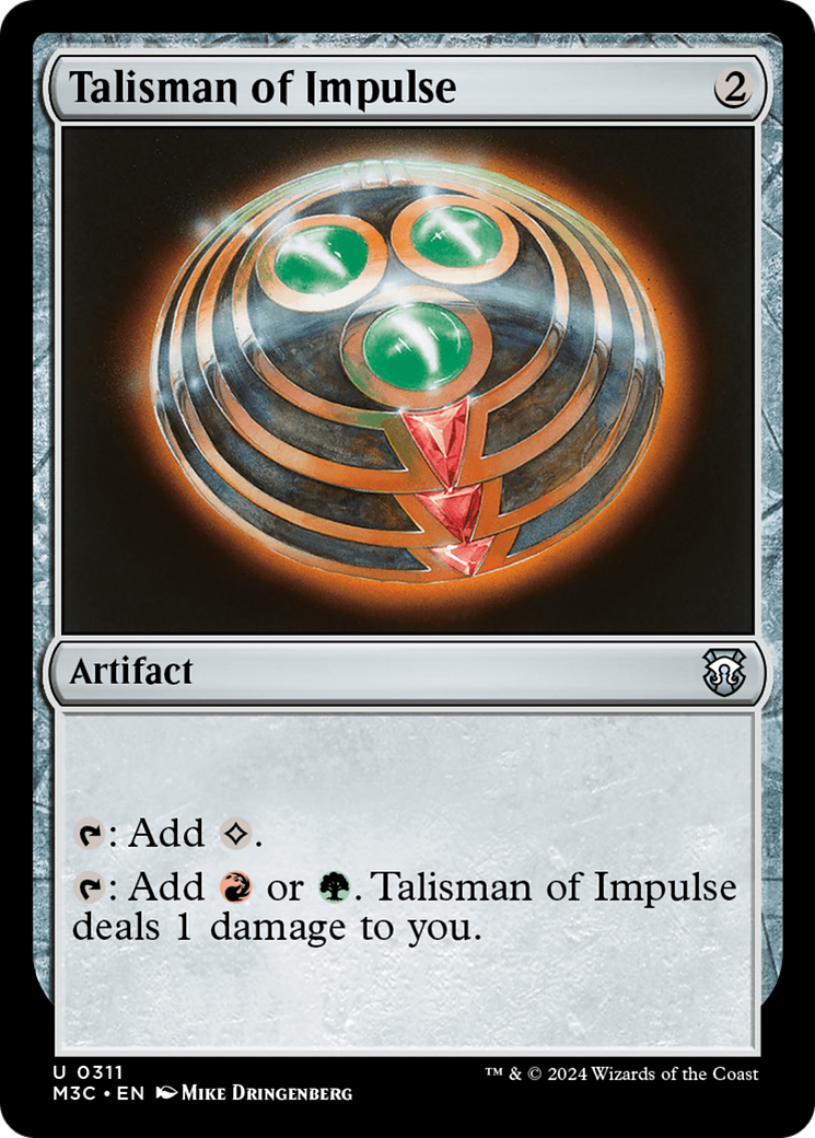 Talisman of Impulse (Ripple Foil) [Modern Horizons 3 Commander] | Spectrum Games